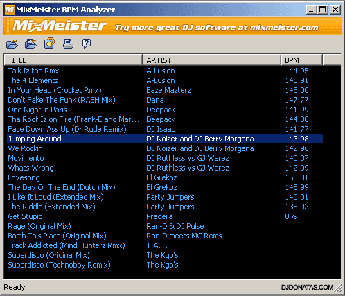 mixmeister bpm analyzer